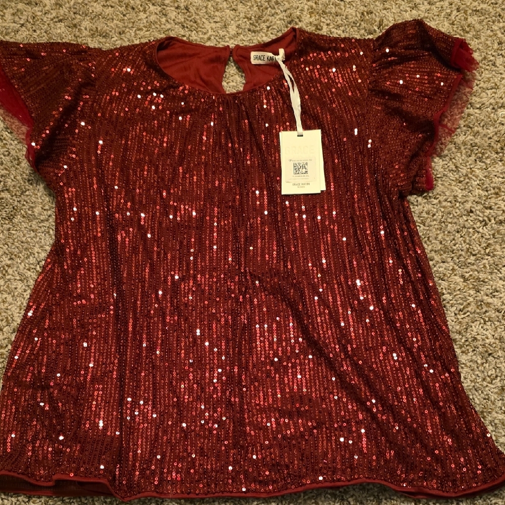 Grace Karin Red Sequin Dress